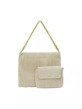 Наплечная сумка faina, цвет light beige