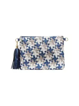Наплечная сумка faina, цвет white blue