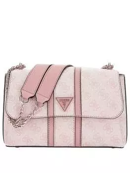Наплечная сумка Guess, цвет dusty rose logo