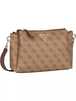 Наплечная сумка Guess, цвет latte logo/brown