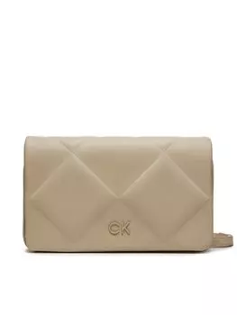 Наплечная сумка Quilt Calvin Klein, бежевый