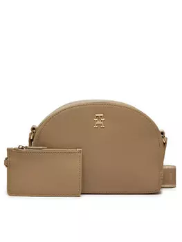 Наплечная сумка Tommy Hilfiger Monotype Half Moon AW0AW16482, бежевый