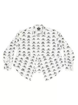 Нарисованная вручную рубашка BB Icon Swing Balenciaga, белый