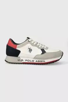 НАС. Поло Ассн. кроссовки CLEEF U.S. Polo Assn., белый