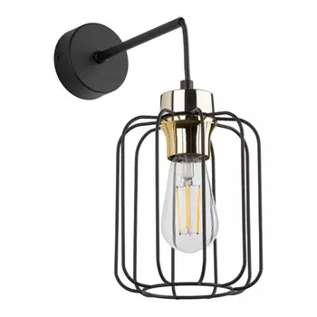 Настенная лампа famlights, 15x15x33 см, черный