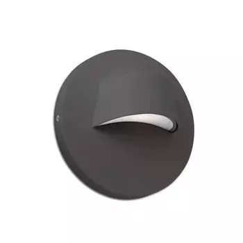 Настенный светильник Faro Brow Dark Grey Led 3W 3000K, серый
