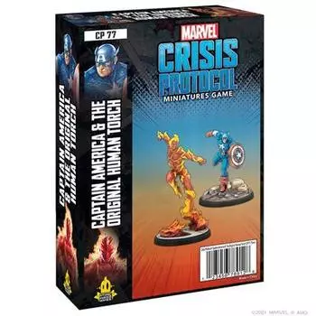 Настольная игра Atomic Mass Games Marvel Crisis Protocol - Captain America and the Original Human Torch