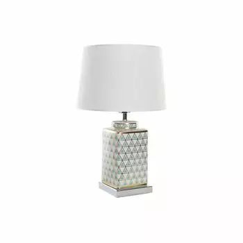 Настольная лампа DKD Home Decor Мозаика Фарфор Золотой Полиэстер Мятный 220 В 60 Вт (35 x 35 x 57 см)