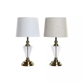 Настольная лампа Home ESPRIT белый бежевый металл хрусталь 35 х 35 х 69 см (2 шт.)