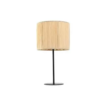 Настольная лампа Home ESPRIT Brown Black Raffia Iron 50 Вт 220 В 25 x 25 x 47 см