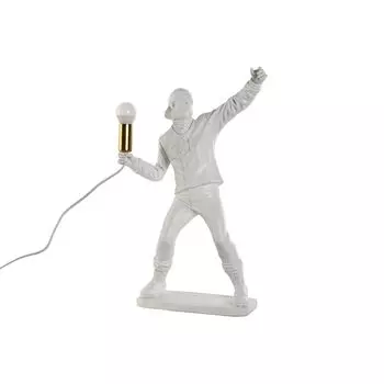Настольная лампа Home ESPRIT White Gold Resin 220 V 32 x 13 x 52 см