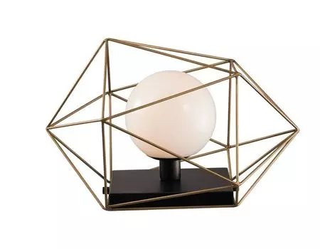 Настольная лампа Luce Ambiente Design Abraxas в черно-золотом цвете E27 IP20, черный