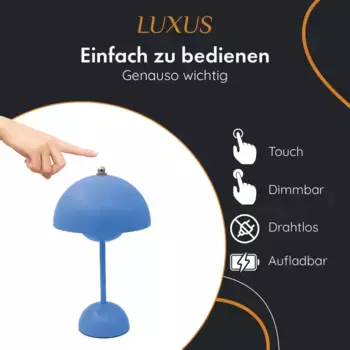 Настольная лампа LUXUS, синий