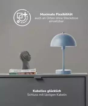 Настольная лампа Mokebo, синий