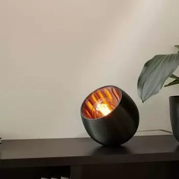 Настольная лампа Philips Mycreation Shell One с 3D-печатью черного цвета E27, черный