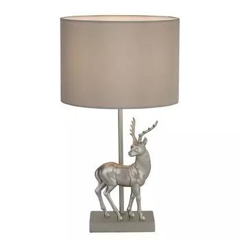 Настольная лампа searchlight Deer, серебряный