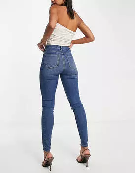 Настоящие синие джинсы скинни ASOS DESIGN