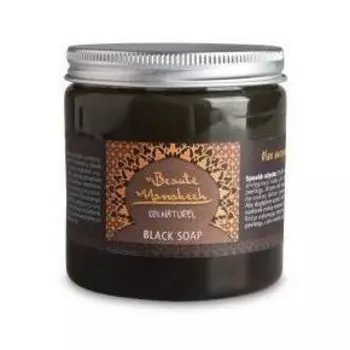 Натуральное черное мыло Savon Noir, 200 г Beaute Marrakech