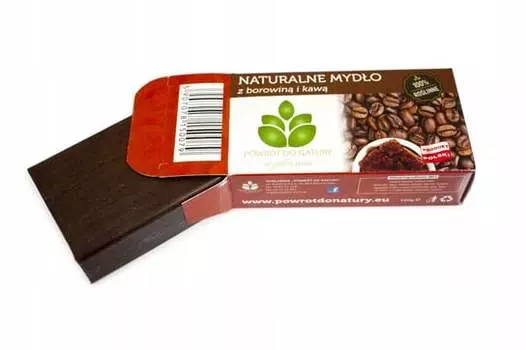 Натуральное мыло с торфом и кофе 100% растительное, 100г Back to Nature, Powrt do natury