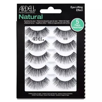 Натуральные накладные ресницы Ardell 105, черные, 5 пар