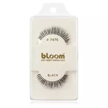 Натуральные накладные ресницы Bloom черного цвета - 1 см