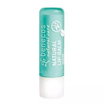 Натуральный бальзам для губ мятный 4,8 г Benecos Natural Lip Balm