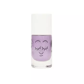 Натуральный детский лак для ногтей Nailmatic на водной основе Piglou Purple Glitter 0,27 эт. унция