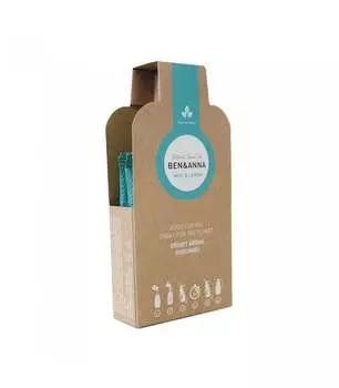 Натуральный гель для душа в хлопьях MINT&LEMON, ZERO WASTE, 2х20г, производитель BEN&ANNA