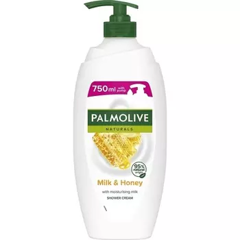 Naturals Увлажняющий крем для душа с молоком и медом, 750 мл, Palmolive