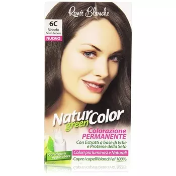 Naturcolor Стойкая натуральная краска для волос Зеленый6 C Темно-пепельный блондин 6C Renee' Blanche S.R.L