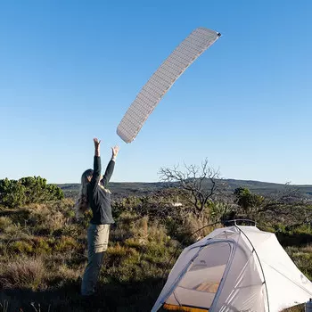NatureHike CNK2300DZ013 Автоматический надувной квадратный коврик с губкой для улицы - синий (185X55X3,5 см)