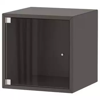 Навесной шкаф + дверца Ikea Eket, черный