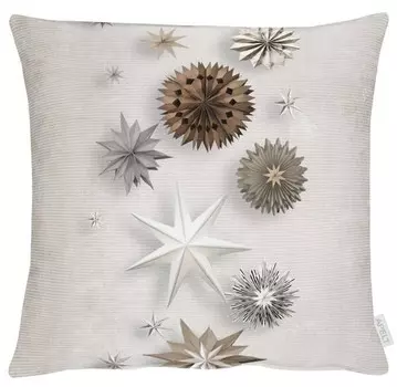Наволочка Apelt X-Mas Glam Typ C, 49x5x49 см, натуральный