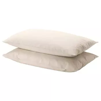 Наволочка, бежевый, 40х80 см, DVALA IKEA