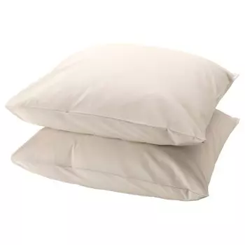 Наволочка, бежевый, 80х80 см, DVALA IKEA