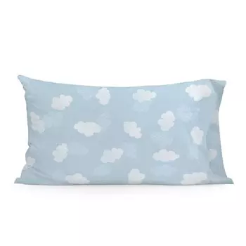 Наволочка HappyFriday Basic Kids Clouds, синий
