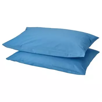 Наволочка, синяя, 40х80 см, DVALA IKEA