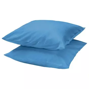 Наволочка, синяя, 80х80 см, DVALA IKEA