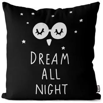 Наволочка VOID After Sleep Well Dreams, чехол для подушки, полиэстер, водонепроницаемый, для улицы, для дома, размер подушки: 60 x 60 см