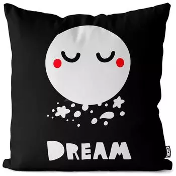 Наволочка VOID Sleeping Tarum Moon Stars, чехол для подушки, полиэстер, водонепроницаемый, для улицы, для использования в помещении, размер подушки: 60 x 60 см