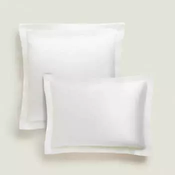 Наволочка Zara Home Leaf Print, белый