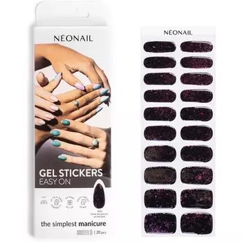 NEONAIL УФ-гелевые наклейки Easy On M03 Glitter 15 Patterns Наклейки для ногтей Полоски лака для ногтей Гелевые наклейки для ногтей Наклейки для ногтей для ног и рук Наклейки для ногтей для украшения Дизайн ногтей Nonail