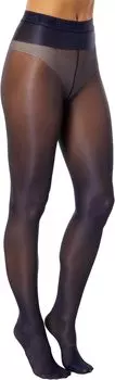 Неоновые колготки 40 Wolford, темно-синий