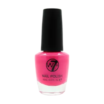 Неоновый флуоресцентный розовый лак для ногтей W7 Neon Nail Polish, 15 мл