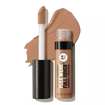 Несминающийся консилер Revlon ColorStay Flex Wear Full Cover с гиалуроновой кислотой и витамином Е, 0,34 жидких унции, глубина 060