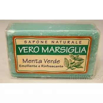Nesti Dante Italy True Marseille Натуральное мыло с зеленой мятой, новое в запечатанной упаковке, 157 мл
