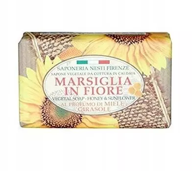 Nesti Marsiglia In Fiore, мыло с медом и подсолнечником, 125 г