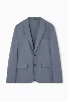 Неструктурированный пиджак-regular fit COS, синий