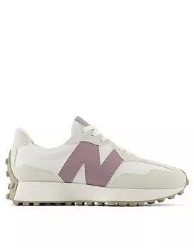 New Balance - 327 - Бело-фиолетовые кроссовки