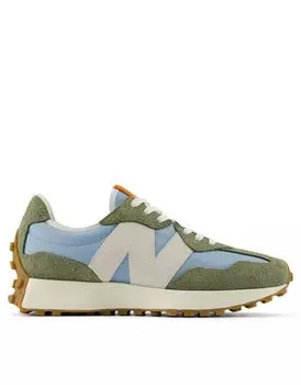 New Balance 327 зеленые кроссовки